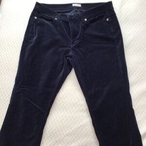 JJill Faux-Suede Slim Pants Navy